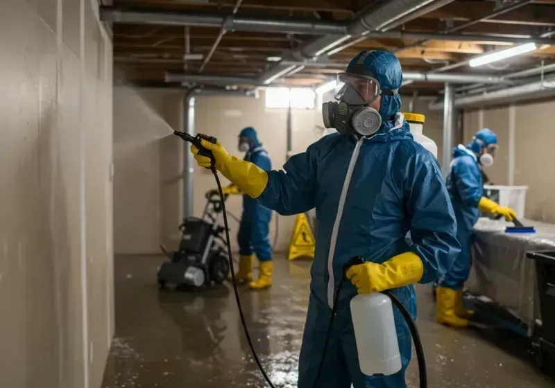 Basement Sanitization and Antimicrobial Treatment process in Bandera County, TX